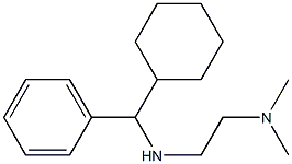 [cyclohexyl(phenyl)methyl][2-(dimethylamino)ethyl]amine 结构式