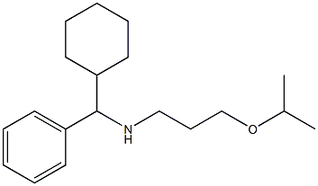 [cyclohexyl(phenyl)methyl][3-(propan-2-yloxy)propyl]amine 结构式