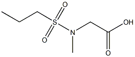 [methyl(propylsulfonyl)amino]acetic acid 结构式