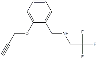 {[2-(prop-2-yn-1-yloxy)phenyl]methyl}(2,2,2-trifluoroethyl)amine 结构式