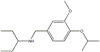 {[3-methoxy-4-(propan-2-yloxy)phenyl]methyl}(pentan-3-yl)amine 结构式