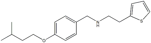 {[4-(3-methylbutoxy)phenyl]methyl}[2-(thiophen-2-yl)ethyl]amine 结构式