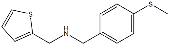 {[4-(methylsulfanyl)phenyl]methyl}(thiophen-2-ylmethyl)amine 结构式