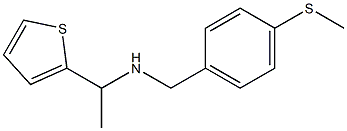 {[4-(methylsulfanyl)phenyl]methyl}[1-(thiophen-2-yl)ethyl]amine 结构式