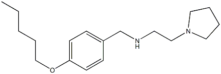 {[4-(pentyloxy)phenyl]methyl}[2-(pyrrolidin-1-yl)ethyl]amine 结构式