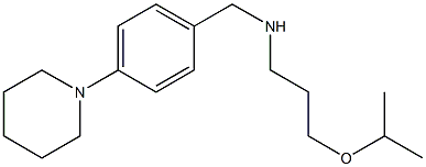 {[4-(piperidin-1-yl)phenyl]methyl}[3-(propan-2-yloxy)propyl]amine 结构式