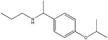 {1-[4-(propan-2-yloxy)phenyl]ethyl}(propyl)amine 结构式