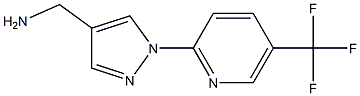 {1-[5-(trifluoromethyl)pyridin-2-yl]-1H-pyrazol-4-yl}methylamine 结构式