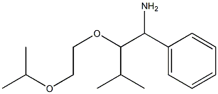 {1-amino-3-methyl-2-[2-(propan-2-yloxy)ethoxy]butyl}benzene 结构式