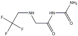 {2-[(2,2,2-trifluoroethyl)amino]acetyl}urea 结构式