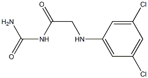 {2-[(3,5-dichlorophenyl)amino]acetyl}urea 结构式