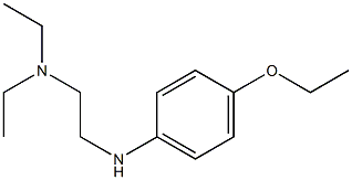 {2-[(4-ethoxyphenyl)amino]ethyl}diethylamine 结构式