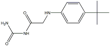 {2-[(4-tert-butylphenyl)amino]acetyl}urea 结构式