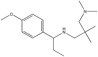 {2-[(dimethylamino)methyl]-2-methylpropyl}[1-(4-methoxyphenyl)propyl]amine 结构式