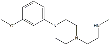 {2-[4-(3-methoxyphenyl)piperazin-1-yl]ethyl}(methyl)amine 结构式