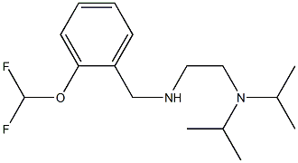 {2-[bis(propan-2-yl)amino]ethyl}({[2-(difluoromethoxy)phenyl]methyl})amine 结构式