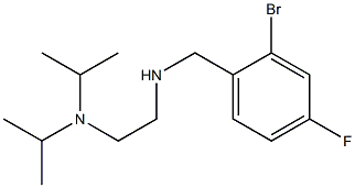 {2-[bis(propan-2-yl)amino]ethyl}[(2-bromo-4-fluorophenyl)methyl]amine 结构式