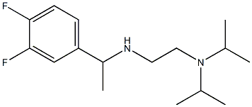 {2-[bis(propan-2-yl)amino]ethyl}[1-(3,4-difluorophenyl)ethyl]amine 结构式