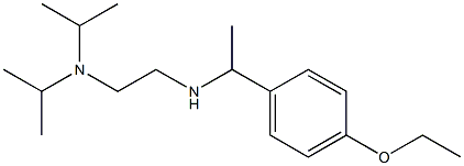 {2-[bis(propan-2-yl)amino]ethyl}[1-(4-ethoxyphenyl)ethyl]amine 结构式