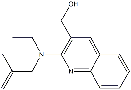 {2-[ethyl(2-methylprop-2-en-1-yl)amino]quinolin-3-yl}methanol 结构式