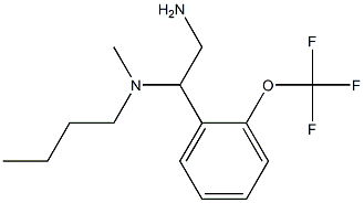 {2-amino-1-[2-(trifluoromethoxy)phenyl]ethyl}(butyl)methylamine 结构式