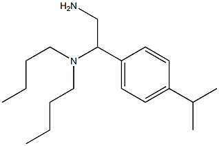 {2-amino-1-[4-(propan-2-yl)phenyl]ethyl}dibutylamine 结构式