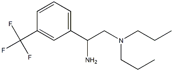 {2-amino-2-[3-(trifluoromethyl)phenyl]ethyl}dipropylamine 结构式