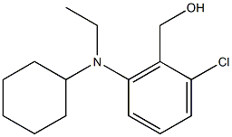 {2-chloro-6-[cyclohexyl(ethyl)amino]phenyl}methanol 结构式