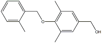 {3,5-dimethyl-4-[(2-methylphenyl)methoxy]phenyl}methanol 结构式