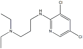 {3-[(3,5-dichloropyridin-2-yl)amino]propyl}diethylamine 结构式