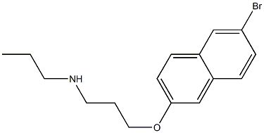 {3-[(6-bromonaphthalen-2-yl)oxy]propyl}(propyl)amine 结构式