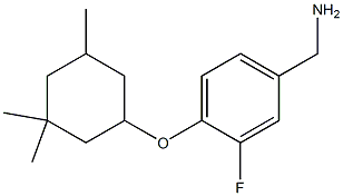 {3-fluoro-4-[(3,3,5-trimethylcyclohexyl)oxy]phenyl}methanamine 结构式