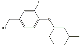 {3-fluoro-4-[(3-methylcyclohexyl)oxy]phenyl}methanol 结构式