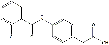 {4-[(2-chlorobenzoyl)amino]phenyl}acetic acid 结构式