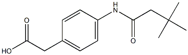 {4-[(3,3-dimethylbutanoyl)amino]phenyl}acetic acid 结构式