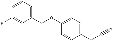 {4-[(3-fluorobenzyl)oxy]phenyl}acetonitrile 结构式