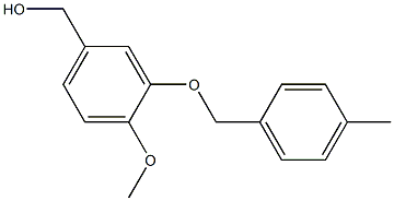 {4-methoxy-3-[(4-methylphenyl)methoxy]phenyl}methanol 结构式