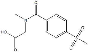 {methyl[4-(methylsulfonyl)benzoyl]amino}acetic acid 结构式