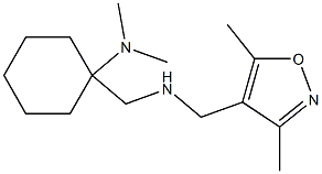 1-({[(3,5-dimethyl-1,2-oxazol-4-yl)methyl]amino}methyl)-N,N-dimethylcyclohexan-1-amine 结构式