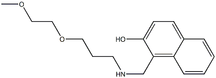 1-({[3-(2-methoxyethoxy)propyl]amino}methyl)naphthalen-2-ol 结构式