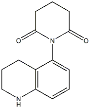 1-(1,2,3,4-tetrahydroquinolin-5-yl)piperidine-2,6-dione 结构式