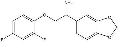 1-(1,3-benzodioxol-5-yl)-2-(2,4-difluorophenoxy)ethanamine 结构式