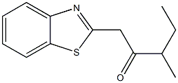 1-(1,3-benzothiazol-2-yl)-3-methylpentan-2-one 结构式