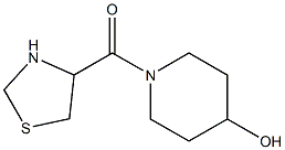 1-(1,3-thiazolidin-4-ylcarbonyl)piperidin-4-ol 结构式