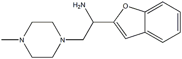 1-(1-benzofuran-2-yl)-2-(4-methylpiperazin-1-yl)ethan-1-amine 结构式