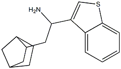 1-(1-benzothiophen-3-yl)-2-{bicyclo[2.2.1]heptan-2-yl}ethan-1-amine 结构式