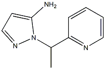 1-(1-pyridin-2-ylethyl)-1H-pyrazol-5-amine 结构式