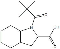 1-(2,2-dimethylpropanoyl)octahydro-1H-indole-2-carboxylic acid 结构式