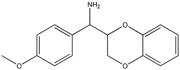 1-(2,3-dihydro-1,4-benzodioxin-2-yl)-1-(4-methoxyphenyl)methanamine 结构式