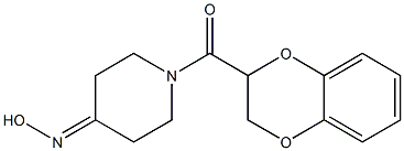 1-(2,3-dihydro-1,4-benzodioxin-2-ylcarbonyl)piperidin-4-one oxime 结构式